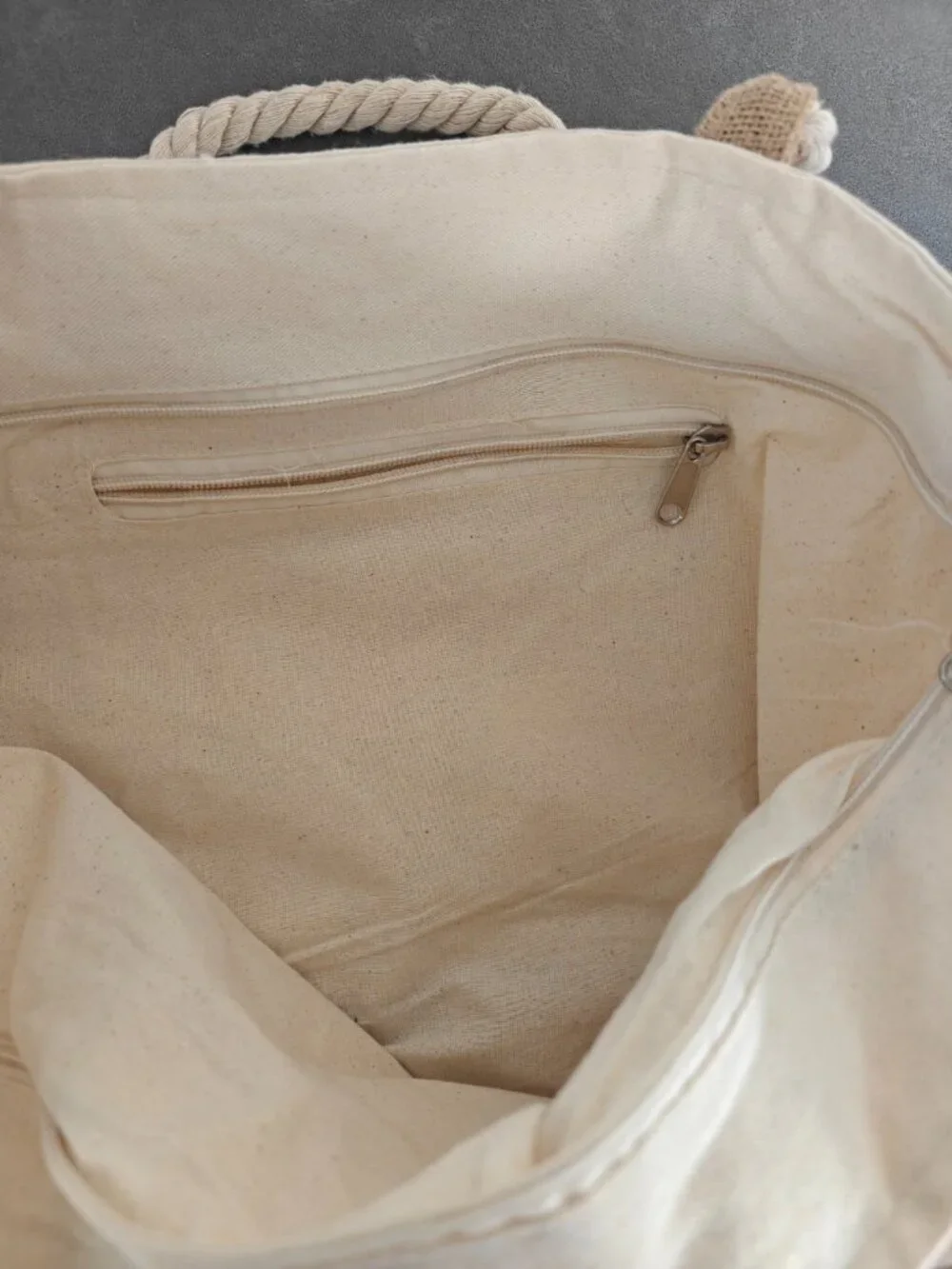 Ritz Carlton Laguna Niguel Canvas Jute Tote Bag Rope Handles Beach Travel